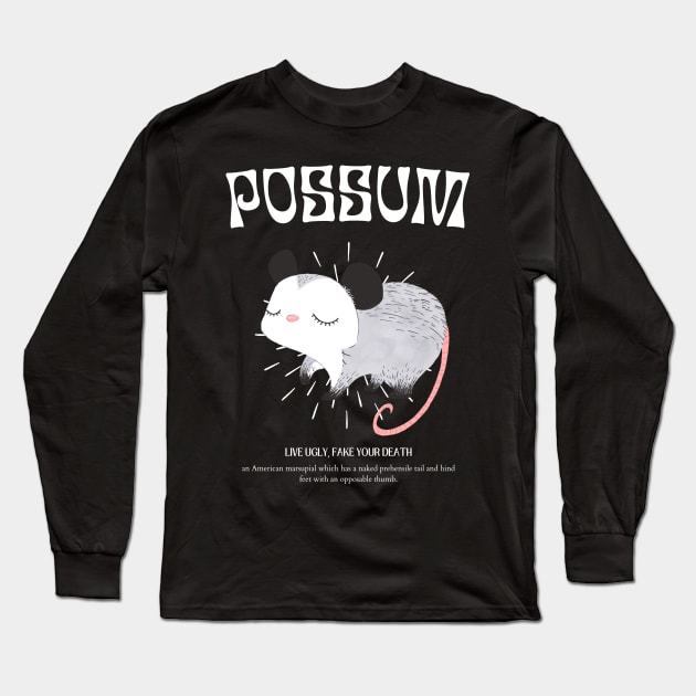 Possum Long Sleeve T-Shirt by burlytx